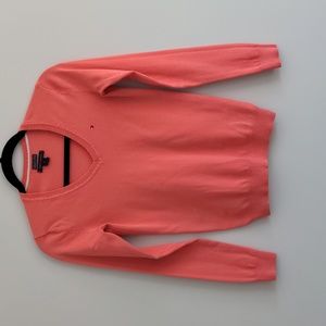 Tommy Hilfiger Vintage Y2K V-Neck Sweater, Coral, Womens Size XS